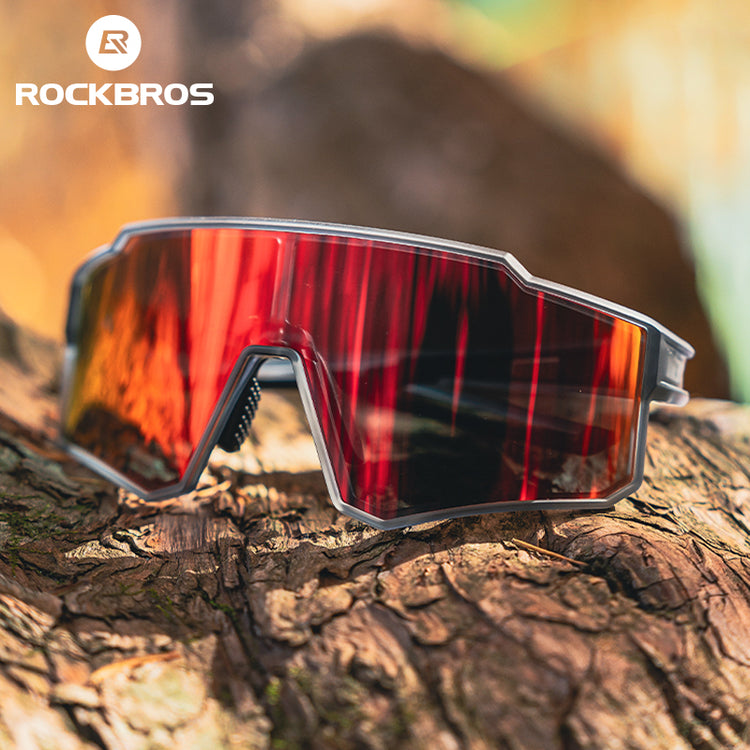 ROCKBROS Cycling Sunglasses Photochromic/Polarised Bicycle Riding Sports Glasses UV400