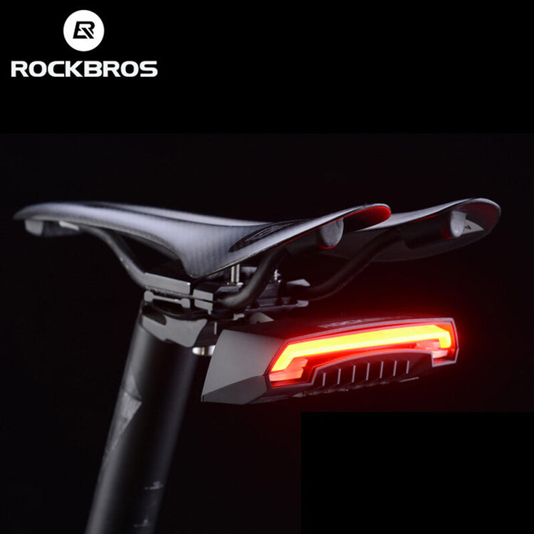 ROCKBROS 1000 Lumen Front Bike Light V9M-1000 + Bicycle Rear Light with Saddle Fitting & Remote Control LKWD-RI