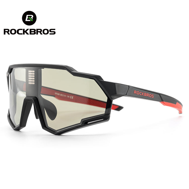 ROCKBROS Cycling Photochromic Electronic Colour Changing Sunglasses Clear