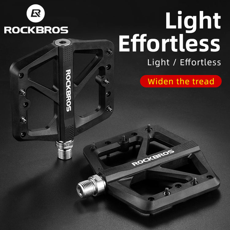 ROCKBROS Large Multicolored Nylon Composite Bike Pedals (Pair)