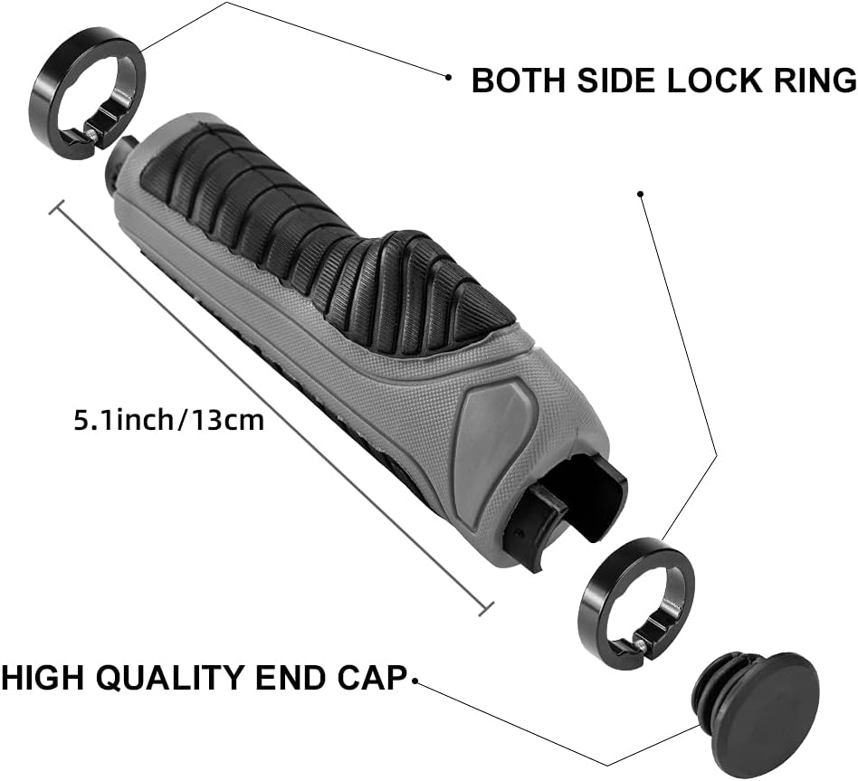 Double Lock Rubber Handlebar Grips