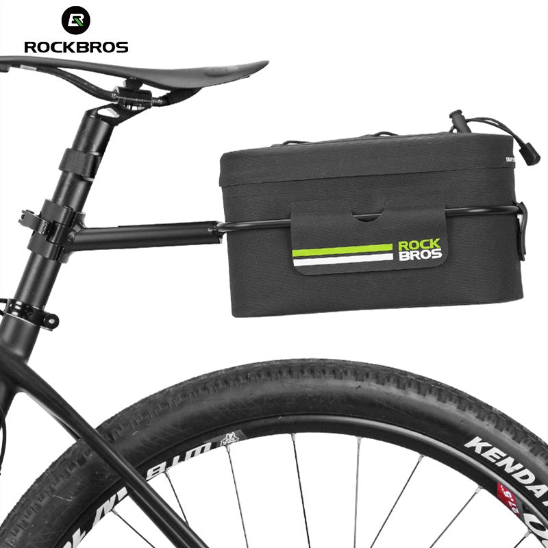 ROCKBROS Bicycle Rear Rack Pannier Bag 6L Waterproof Bike Trunk Bag Storage Bag
