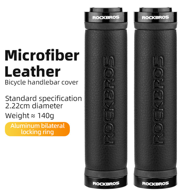 ROCKBROS Bike Bicycle Microfiber Leather Handlebar Grips Anti-slip Comfort Cycling Accessories