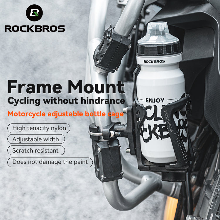ROCKBROS Motorcycle Bottle Mount Holder Bicycle Water Bottle Cage MTB Road Bike Kettle Bracket