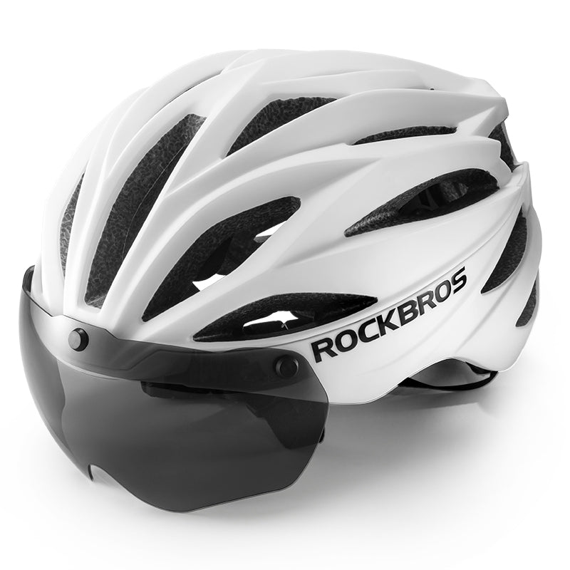 ROCKBROS Cycling Safety Helmet With Removable Goggles