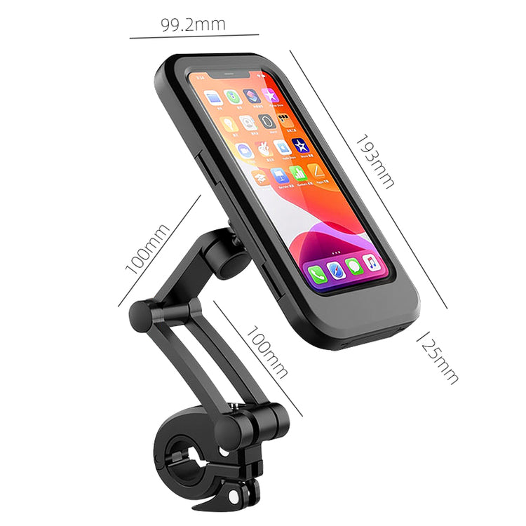 ROCKBROS 360° Rotatable Bike Handlebar Phone Holder 6.7in Waterproof Surface Touch Screen