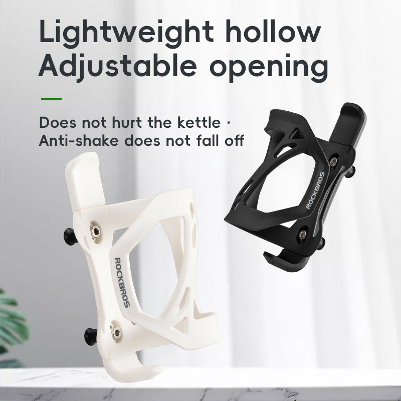 ROCKBROS Adjustable Bicycle Bottle Holder MTB Water Cages Cycling Drink Cup ABS Holder Mountain Road Bike Black