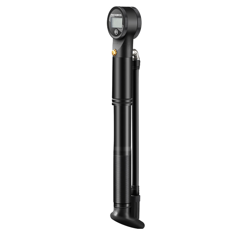 ROCKBROS Bicycle Bike Air Pump With Digital Gauge 320PSI High Pressure Presta/Schrader Valve