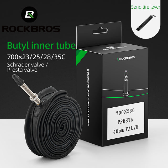 rockbros mtb and road bike inner tube for reliable cycling
#option_MTB 26in 1.95/2.125 presta 48mm