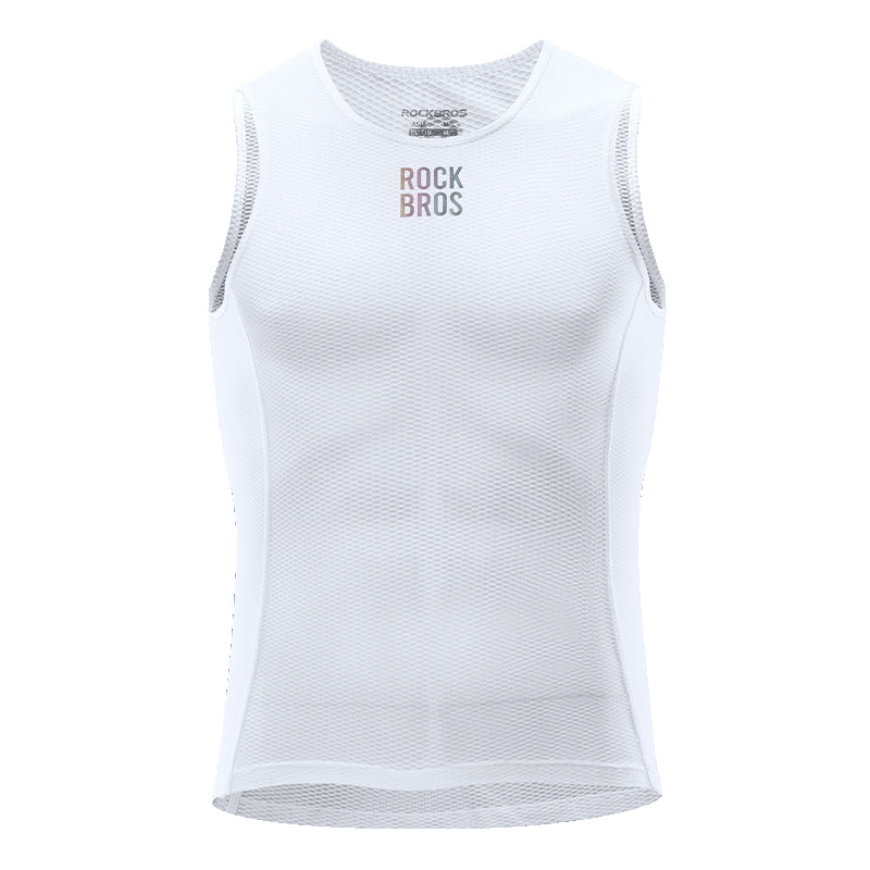 ROCKBROS Men Cycling Base Layer Sweat Wicking Stretch Breathable Sporty Vest