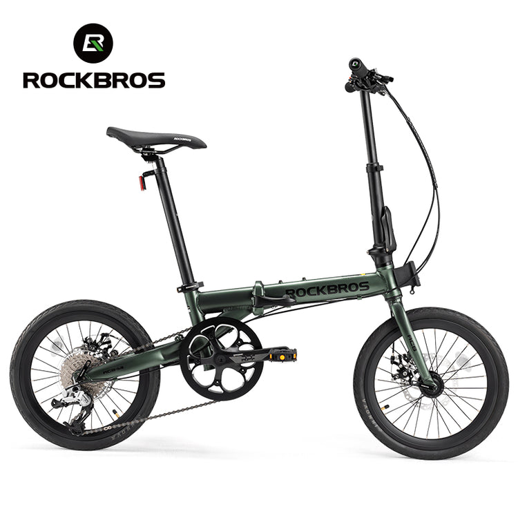 ROCKBROS ACS 16 Inch Folding Bike 9 Speed 11-32T Cassette Disc Brake