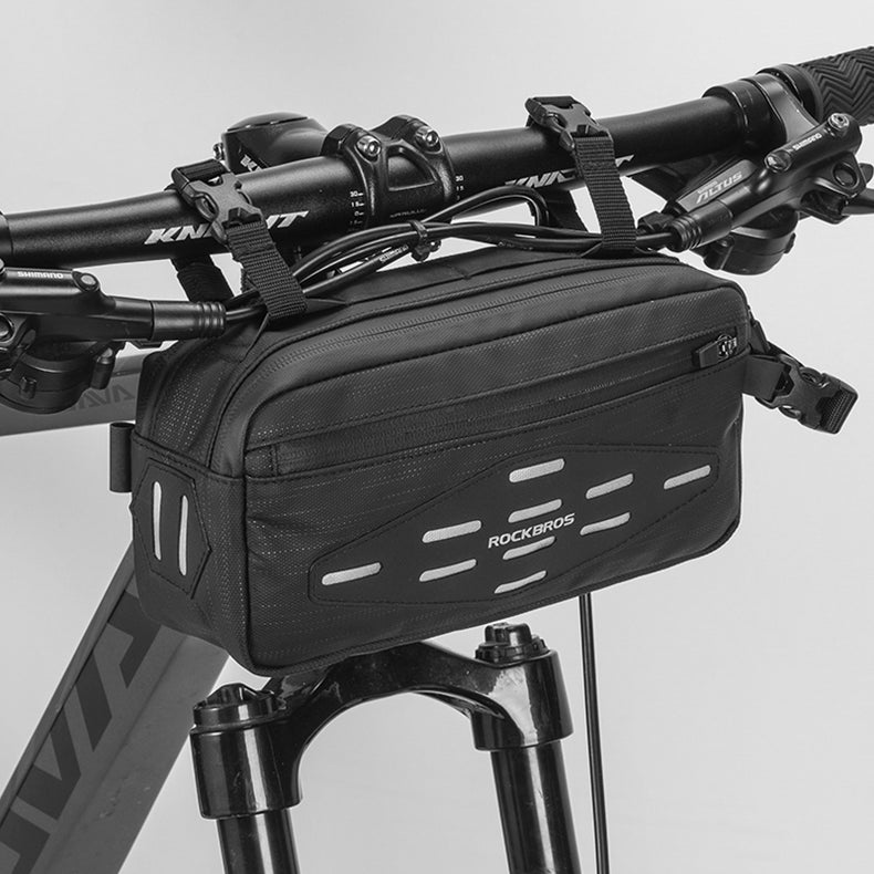 ROCKBROS Cycling Bag Bike Front Handlebar Bicycle Frame Bag Waterproof MTB Bike Bag 2L