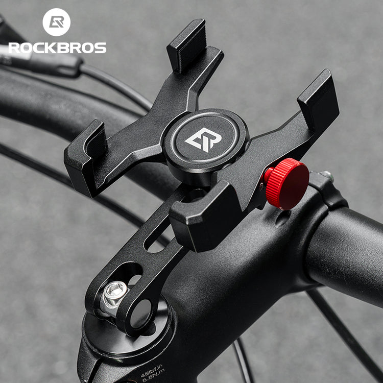 ROCKBROS Bicycle Bike Handlebar Phone Holder Mount Aluminum Alloy Adjustable