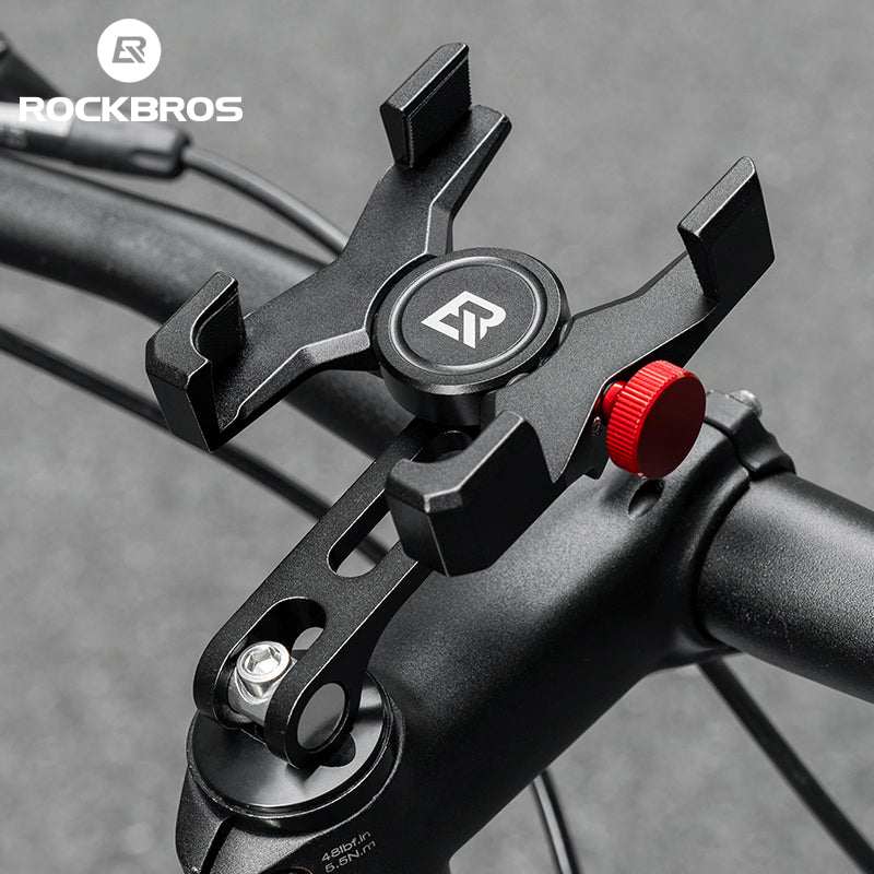 ROCKBROS Bicycle Bike Handlebar Phone Holder Mount Aluminum Alloy Adjustable