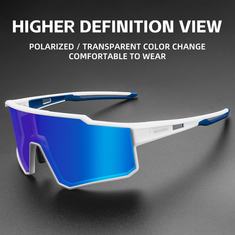ROCKBROS Cycling Sunglasses Photochromic/Polarised Bicycle Riding Sports Glasses UV400