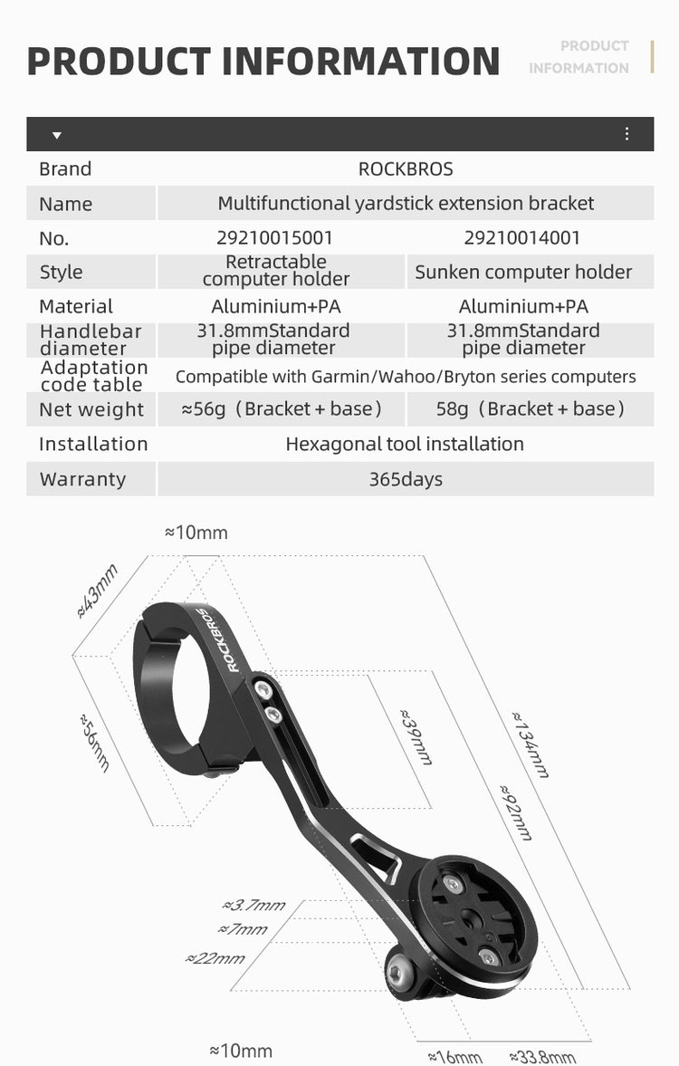 ROCKBROS Smart GPS Speedometer for MTB Road Bike IPX6 Waterproof Backlight Cycling Computer ABS Lightweight Wireless