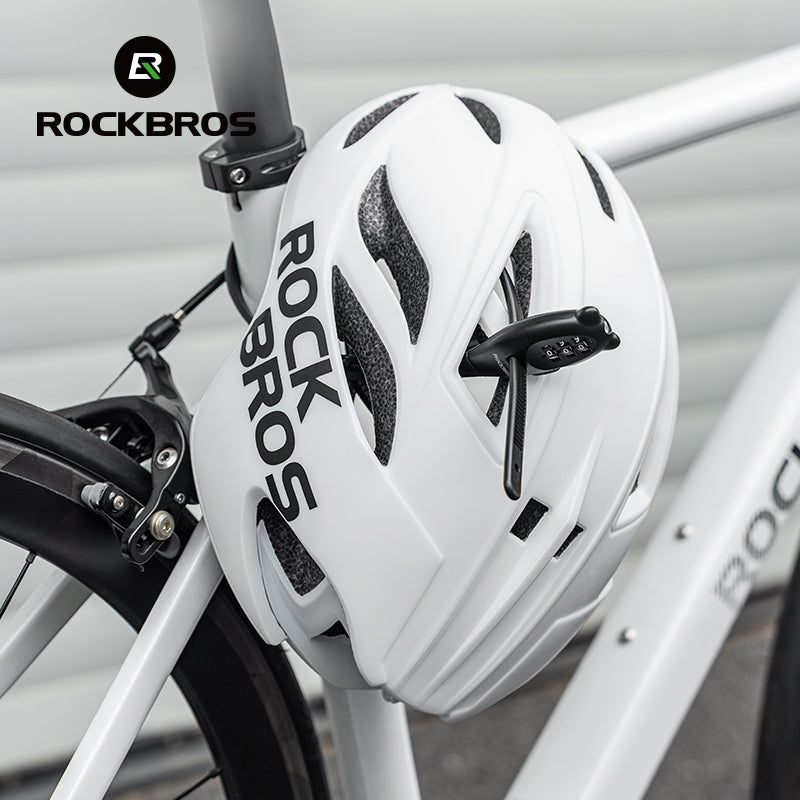ROCKBROS 3-digit Password Tie Helmet Lock Multipurpose Bicycle Electric Scooter Motorcycle Portable Anti-theft Bike Accessories