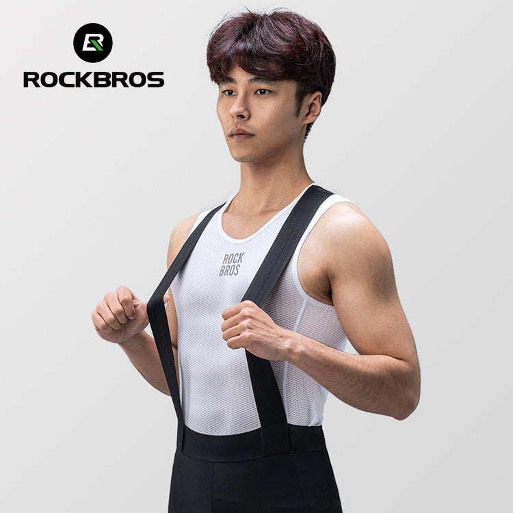 ROCKBROS Men Cycling Base Layer Sweat Wicking Stretch Breathable Sporty Vest