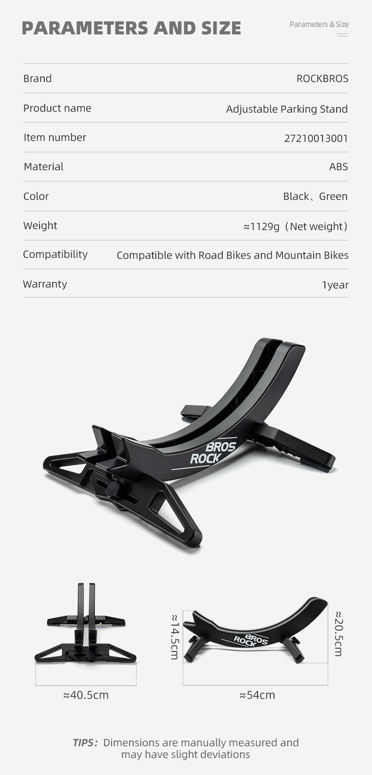ROCKBROS Adjustable Bike Stand Universal Fit For MTB/Road Bike