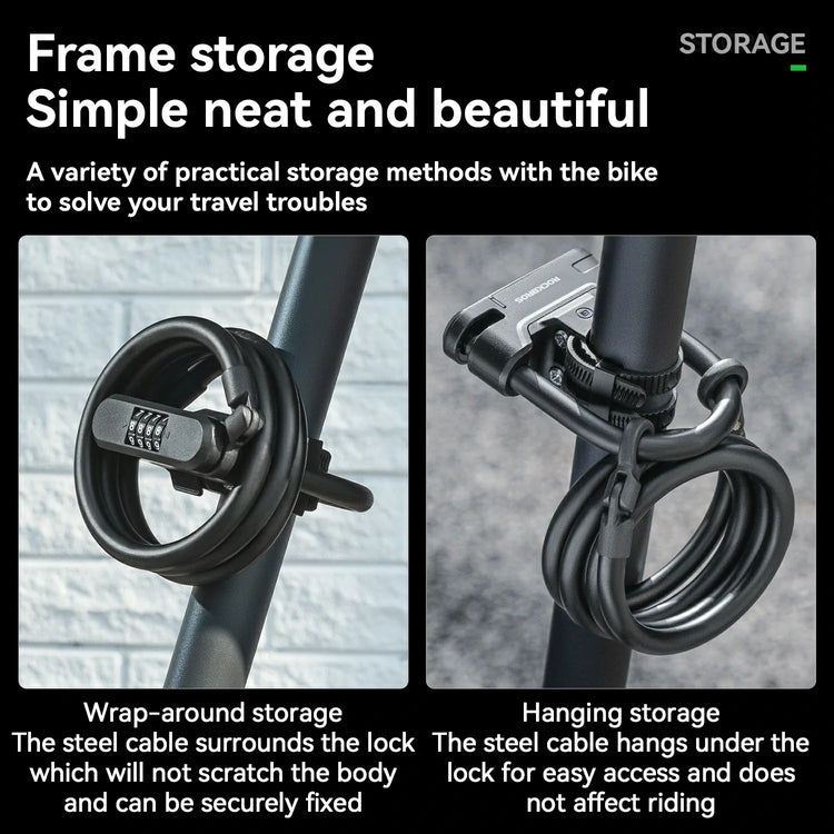 Keyless Scooter Cable Lock U-Lock