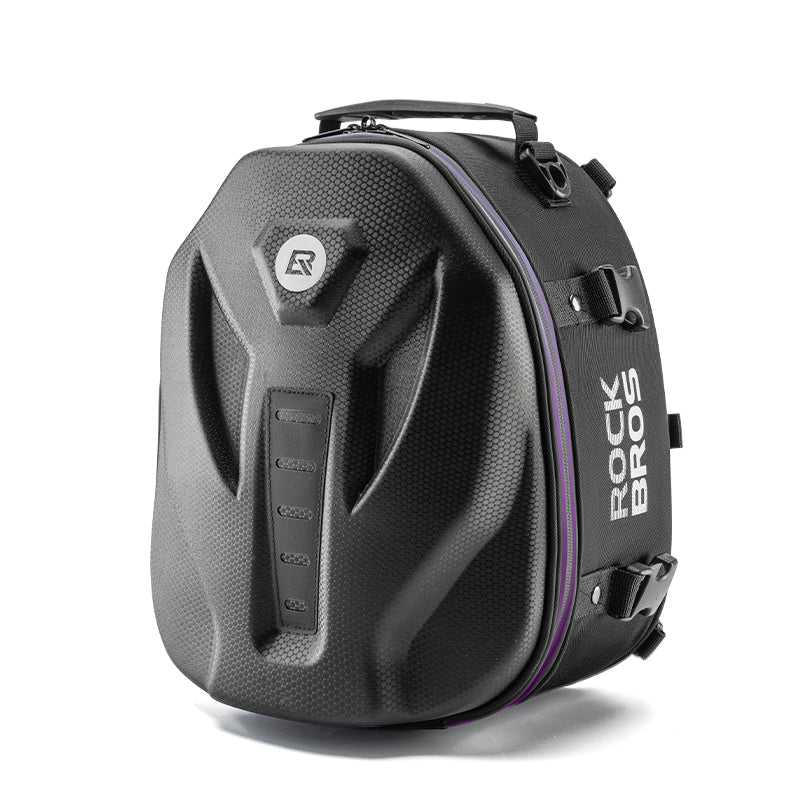 ROCKBROS Motorcycle Motorbike Saddle Seat Tail Bag Backpack Hard Shell 12.5L