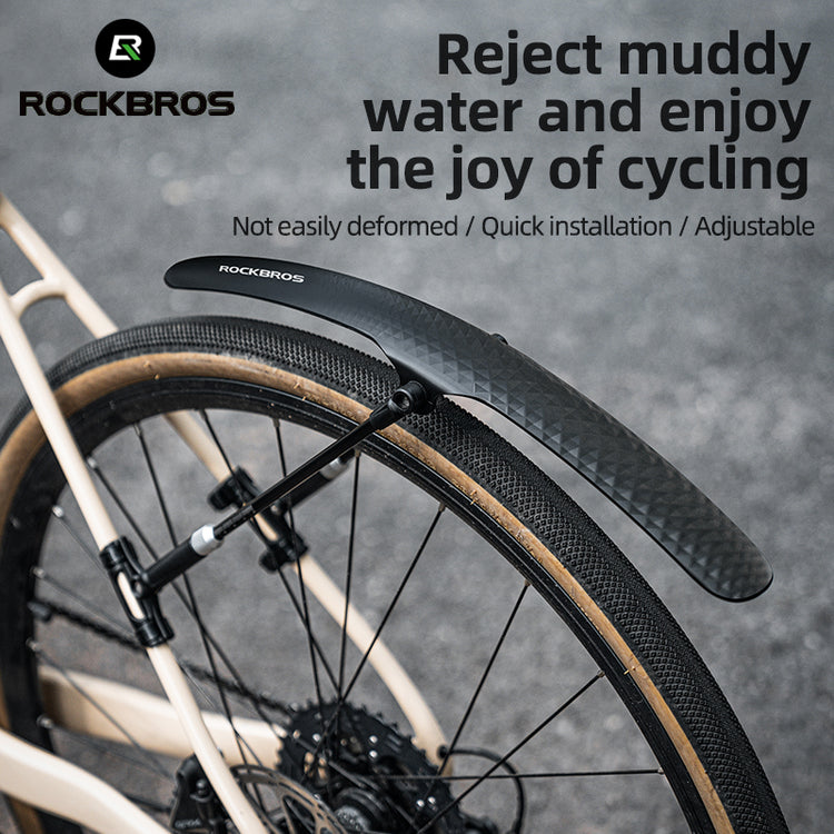 ROCKBROS Road Bike Front Or Rear Fender Quick Release Cycling Bicycle Mudguard Adjustable
