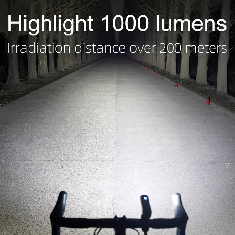 ROCKBROS 1000 Lumen Front Bike Light V9M-1000 + Bicycle Rear Light with Saddle Fitting & Remote Control LKWD-RI