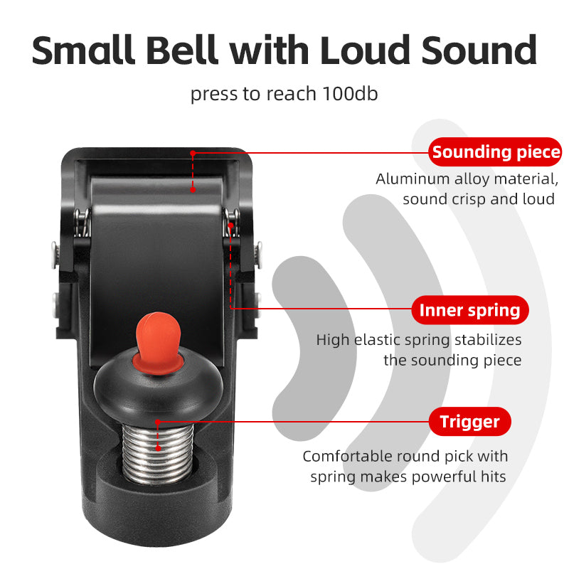 ROCKBROS Bike Bicycle Mini Hidden Bell Loud Sound 100dB Safety Cycling Accessories