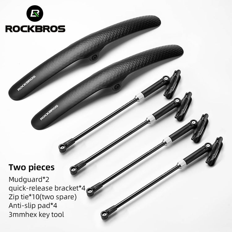 ROCKBROS Road Bike Front Or Rear Fender Quick Release Cycling Bicycle Mudguard Adjustable