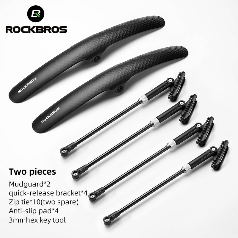 ROCKBROS Road Bike Front Or Rear Fender Quick Release Cycling Bicycle Mudguard Adjustable