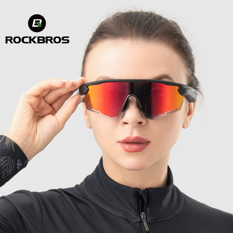 ROCKBROS Bluetooth Polarized Sunglasses Music Speaker Cycling Glasses Outdoor Sport