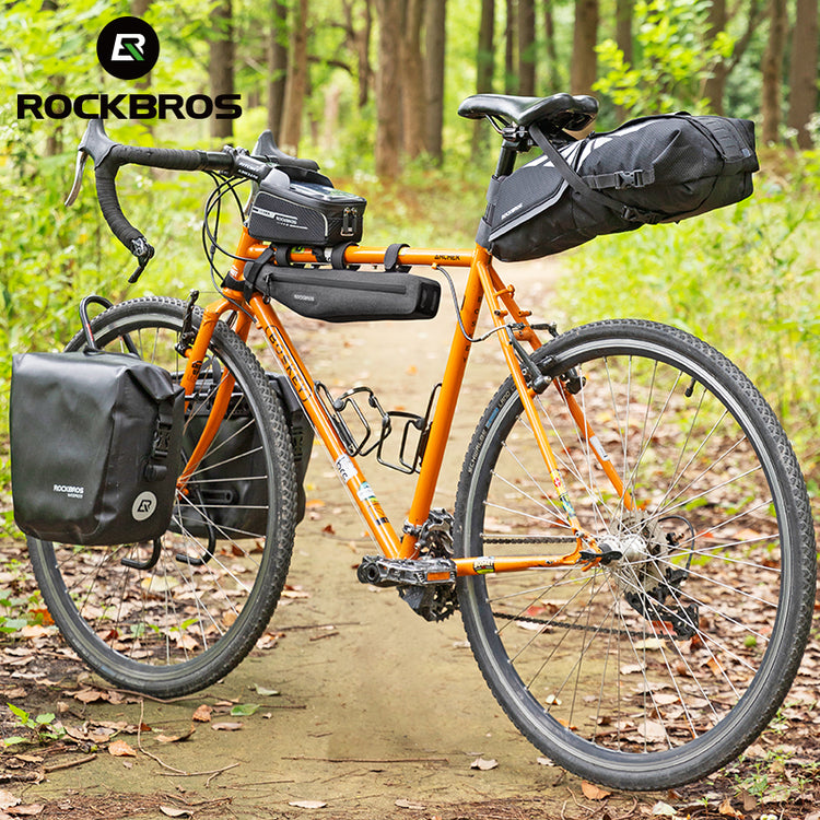 ROCKBROS Bike Saddle Bag Foldable 8L Waterproof Bicycle Seat Bag Tail Bag
