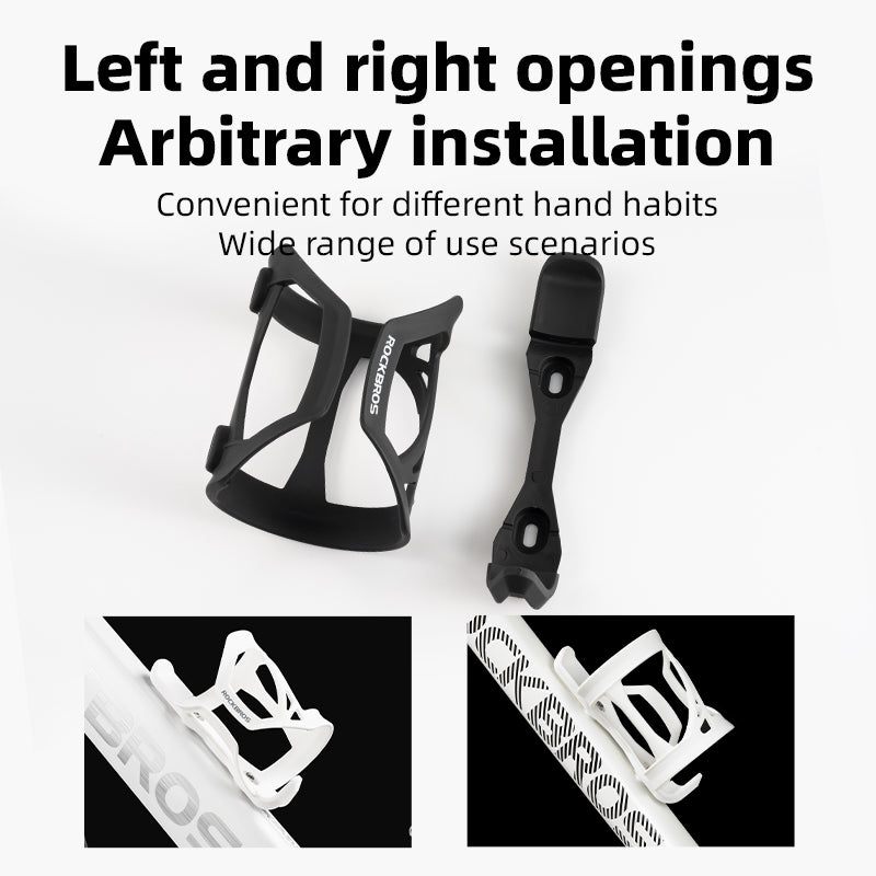 ROCKBROS Adjustable Bicycle Bottle Holder MTB Water Cages Cycling Drink Cup ABS Holder Mountain Road Bike Black