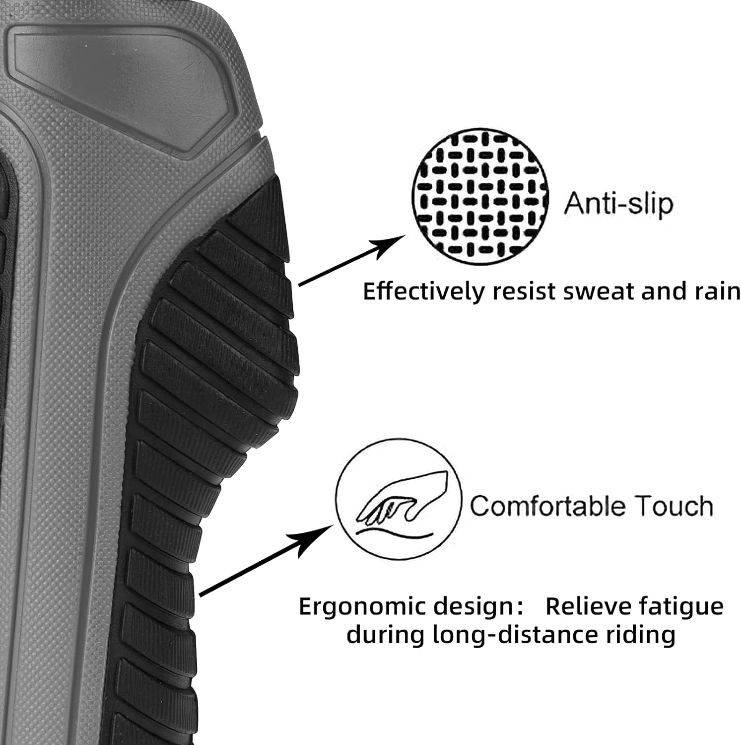 Double Lock Rubber Handlebar Grips
