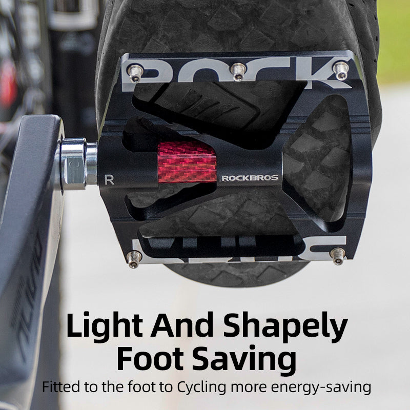 ROCKBROS Lightweight Flat Bike Pedals in Various Colours (Pair)