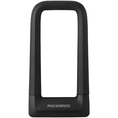 ROCKBROS Motorcycle Bicycle U-Lock Anti-Theft Thickened MTB Bike Lock Alloy Steel 3 Keys