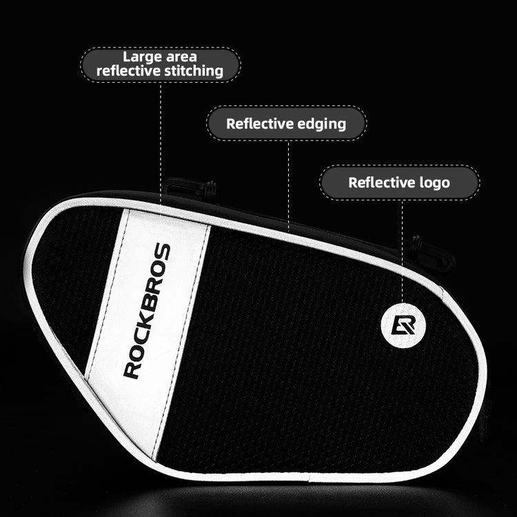 ROCKBROS Bike Front Frame Handlebar Phone Mount Bag Bicycle Top Tube Bag Waterproof Cycling Accessories Bike Pouch with 360° Rotation Phone Holder Fit Smartphone Below 6.7''