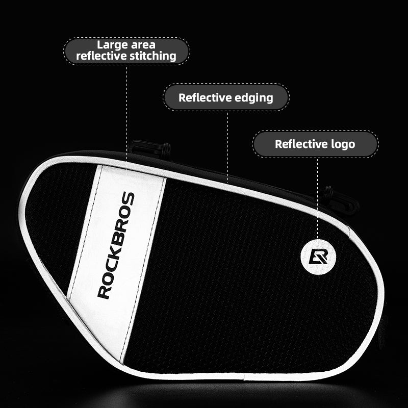 ROCKBROS Bike Front Frame Handlebar Phone Mount Bag Bicycle Top Tube Bag Waterproof Cycling Accessories Bike Pouch with 360° Rotation Phone Holder Fit Smartphone Below 6.7''