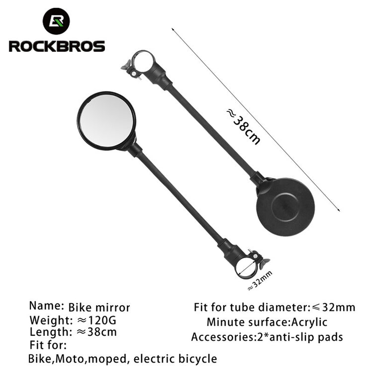 ROCKBROS Flexible Bike Handlebar Rearview Mirror