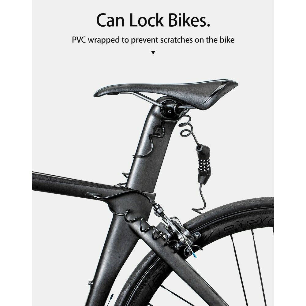 JIN Bicycle Cable Lock Bike Anti-theft Lock Mini 1.5m Bicycle Security Password