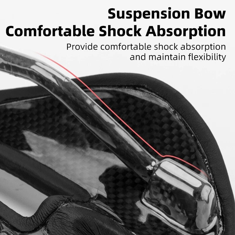 ROCKBROS Bike Carbon Fiber Saddle Ultralight Hollow Breathable Cycling Bicycle Seat