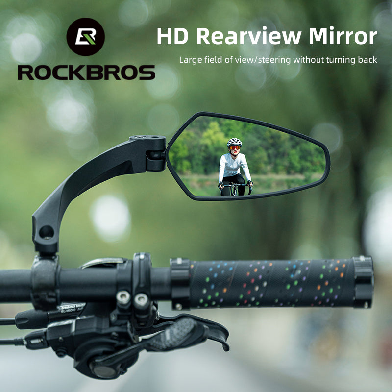ROCKBROS Bike Handlebar Rear View Mirror 360° Rotation Adjustable