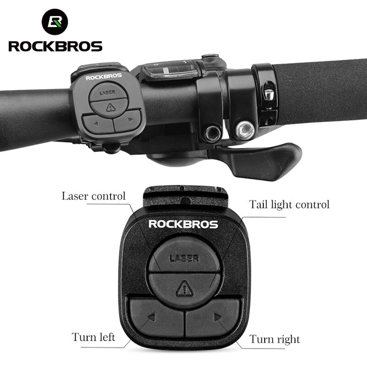 ROCKBROS 1000 Lumen Front Bike Light V9M-1000 + Bicycle Rear Light with Saddle Fitting & Remote Control LKWD-RI
