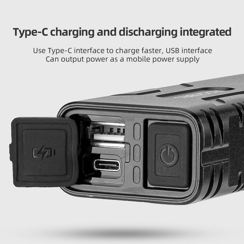 ROCKBROS Bike Front Headlight 850LM with Mobile Charging BC29 10000mAh Power Bank