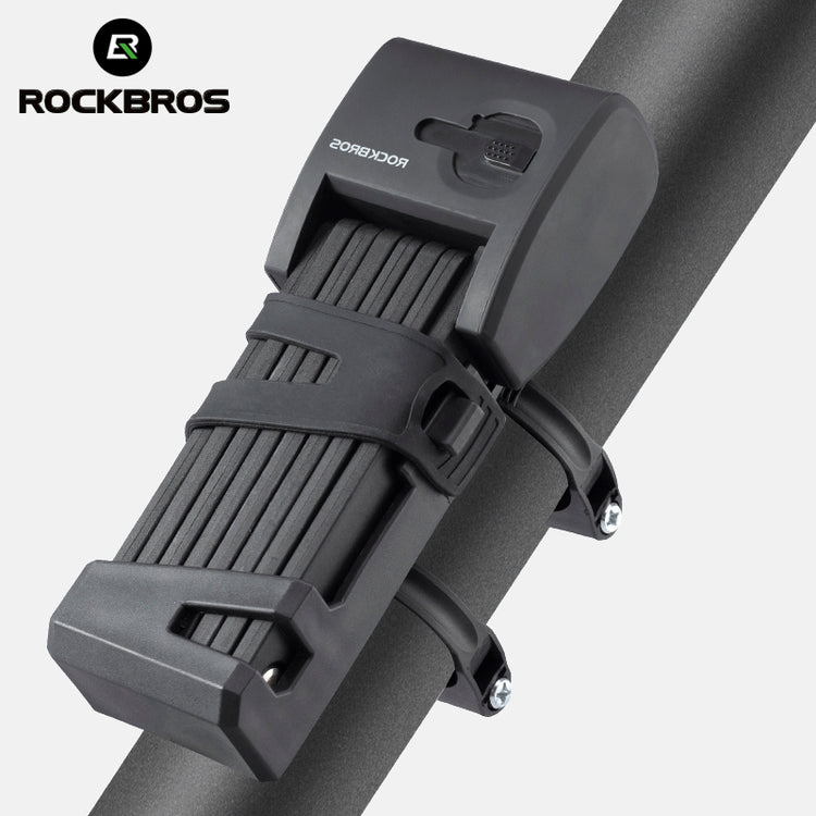 ROCKBROS Bicycle Lock Bike Smart Bluetooth Fingerprint Folding Locks MTB Waterproof Anti-Thief Manganese Steel Locks For Cycling