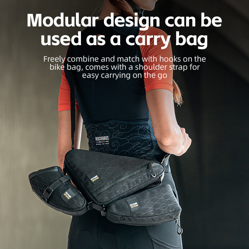 ROCKBROS Bicycle Combination Bags Set Cycling Top Tube/Triangle/Saddle Bags Set