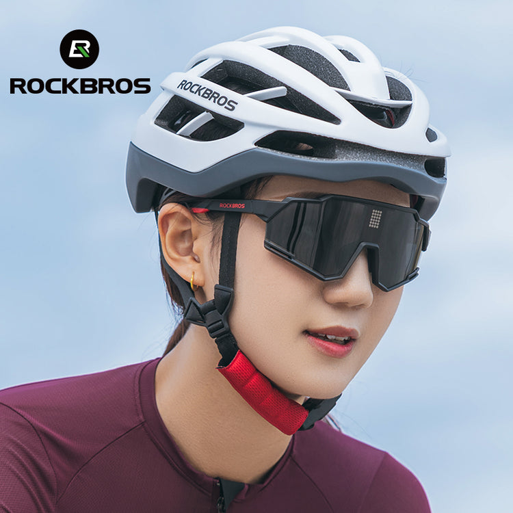 ROCKBROS Cycling Photochromic Electronic Colour Changing Sunglasses Clear