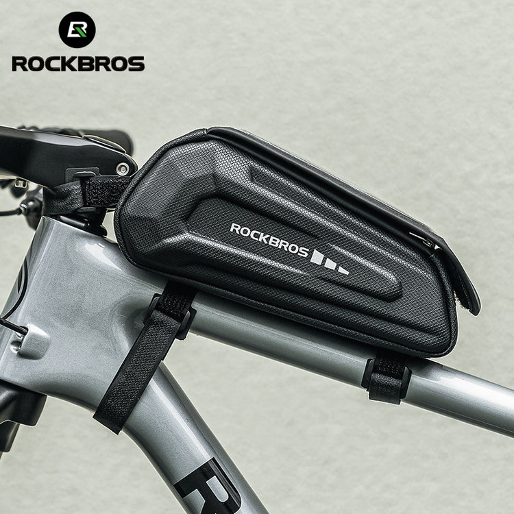 ROCKBROS Waterproof Bike Front Frame Tube Bag Cycling Phone Holder Bag 1.7L