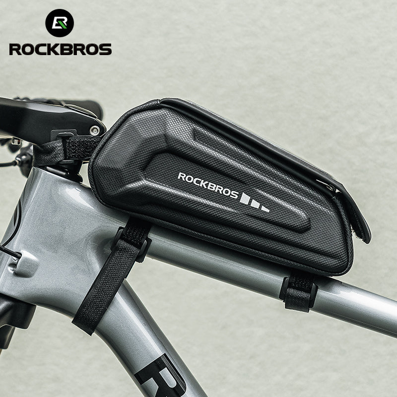 ROCKBROS Bike Front Frame Tube Bag Cycling Phone Holder Bag 1.7L
