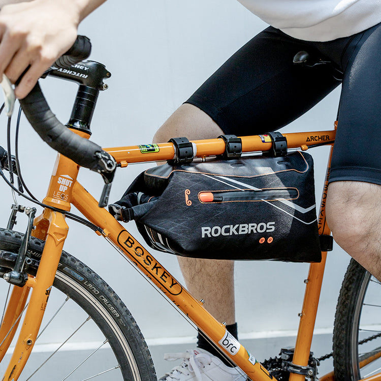 ROCKBROS Bicycle Frame Bag 3.5L Cycling Pack Seat Top Tube Bike Wedge Panniers